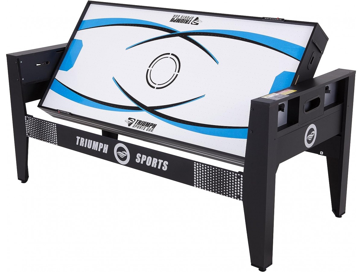 MESA MULTIJUEGO 4 EN 1 GIRATORIA DE POOL, AIRHOCKEY, PINGPONG Y FUTBOL AMERICANO 6FT.